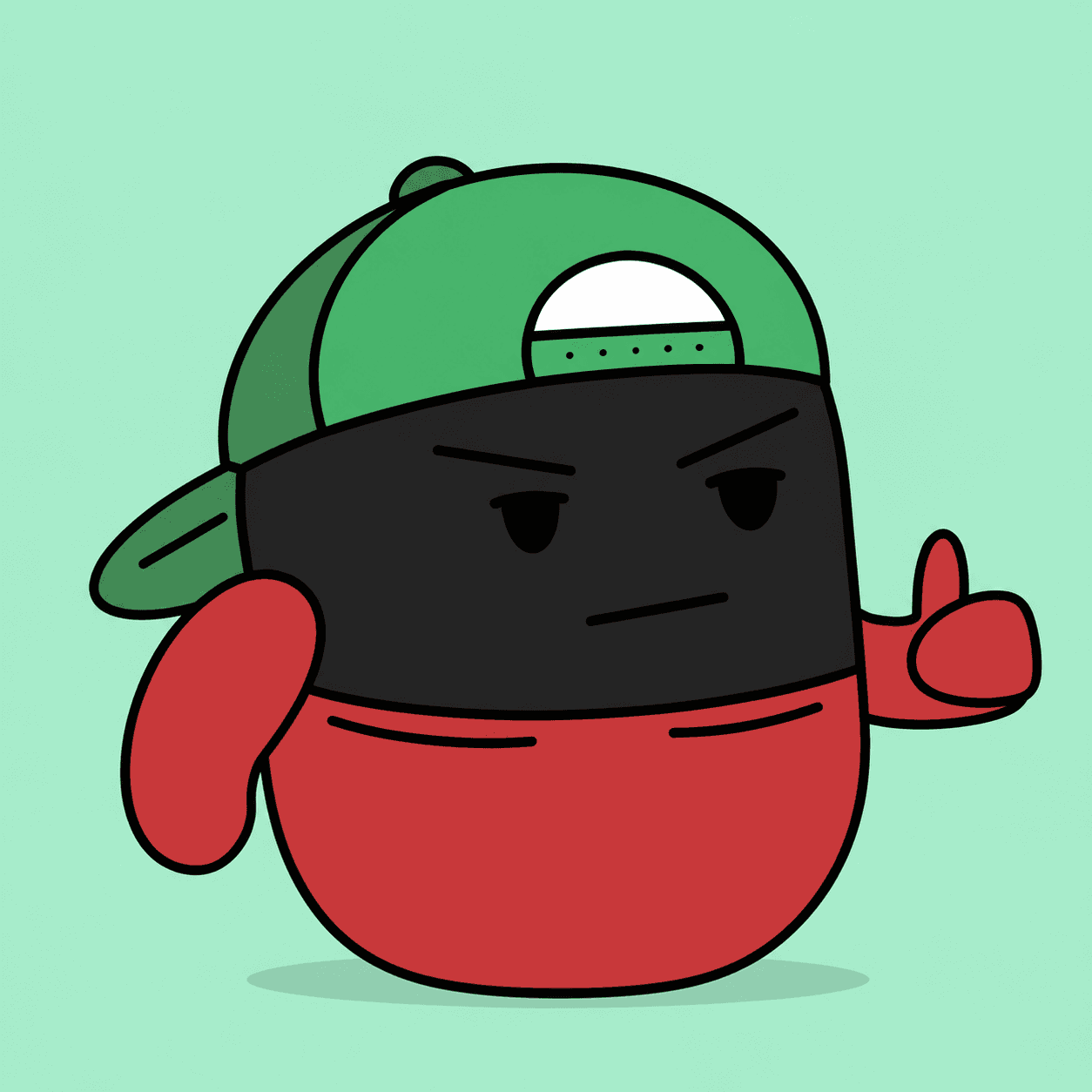 Blacken Baby mascot head